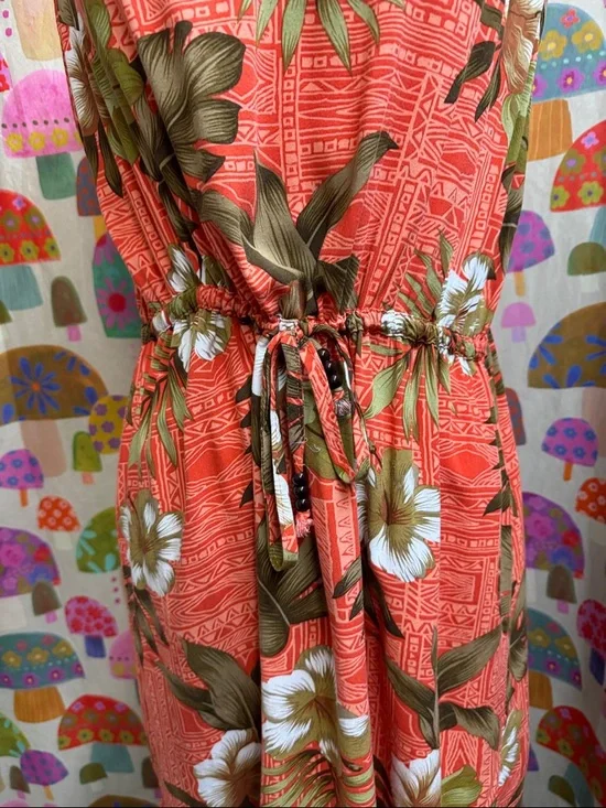Women's Sleeveless Tropical Dress. Large? - Picture 3 of 8